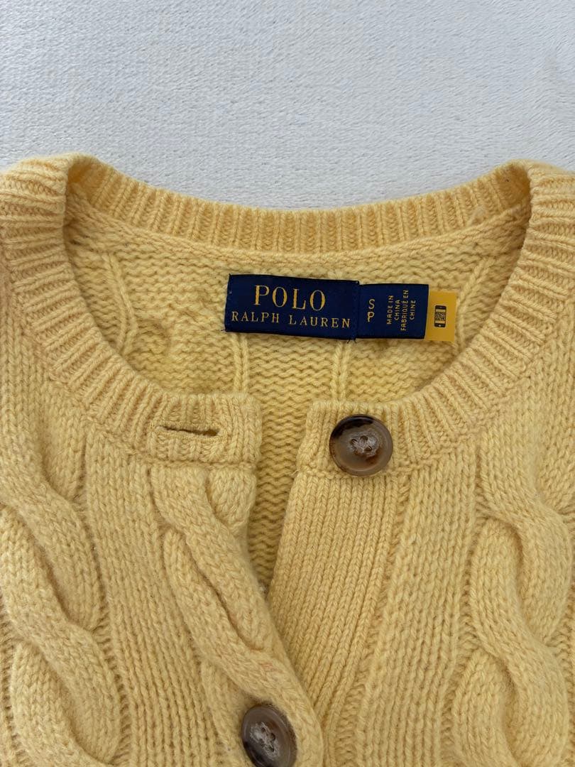 POLORALPH LAURENケーブルニットカーディガン　希少カラー