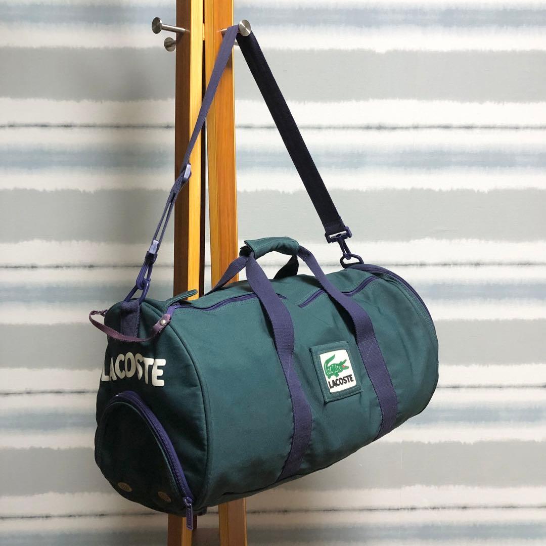☆大人気/ビッグロゴ！【LACOSTE】ラコステ　2way 大容量　ドラムバッグ