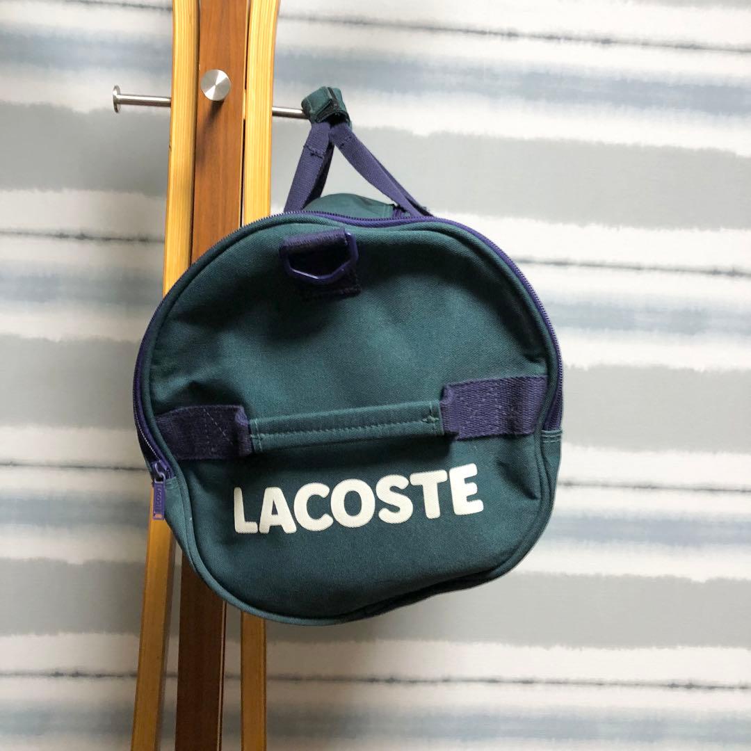 ☆大人気/ビッグロゴ！【LACOSTE】ラコステ　2way 大容量　ドラムバッグ