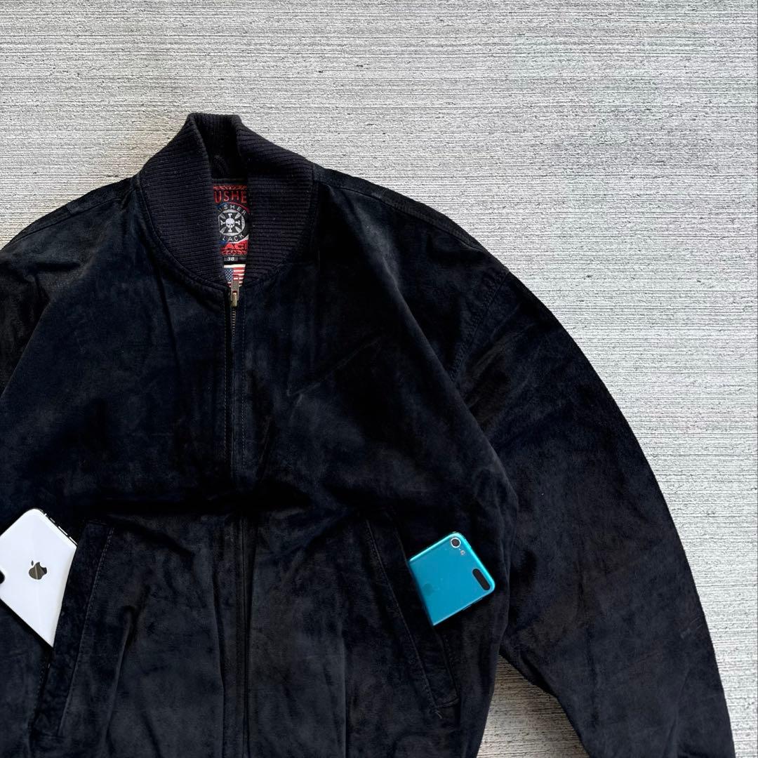 90s usa製　short leather jacket schott レザー