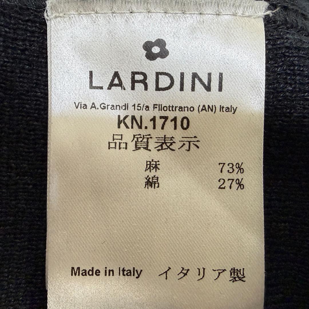 J6401 美品 ラルディーニ 24SSダブルリネンジャケット ブラック L