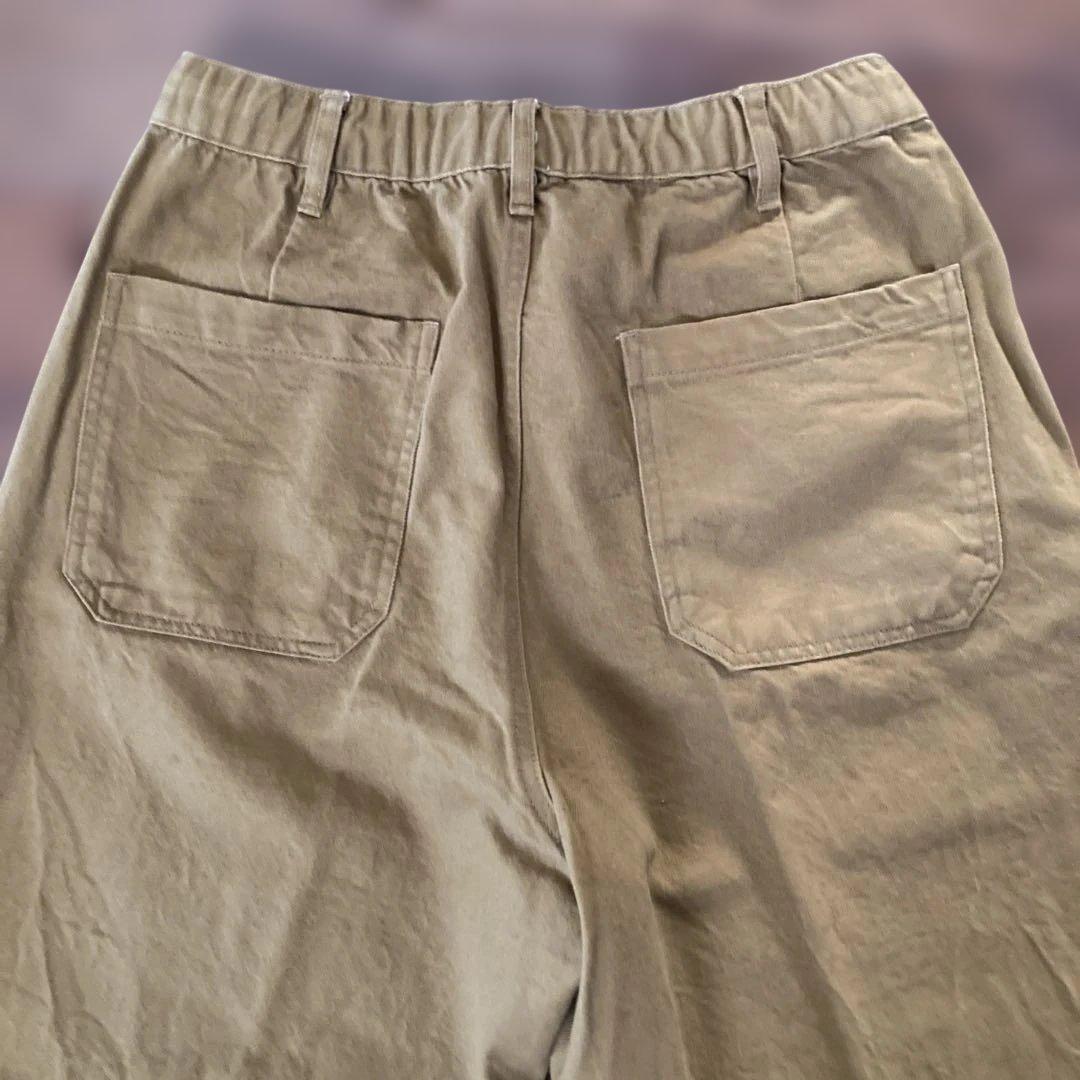 新品 洗濯済 無印良品 セットアップ ブラウン カバーオールとパンツ Lサイズ
