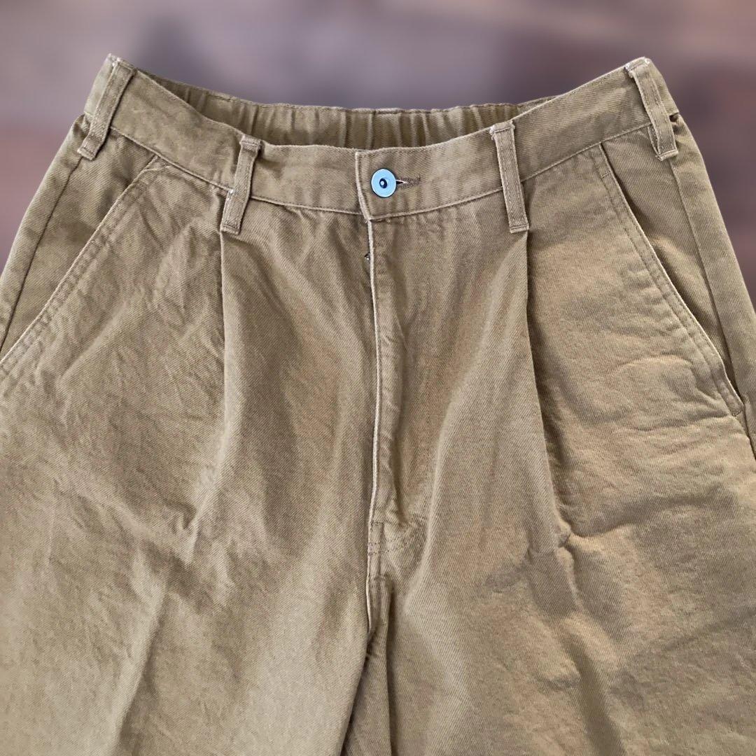 新品 洗濯済 無印良品 セットアップ ブラウン カバーオールとパンツ Lサイズ