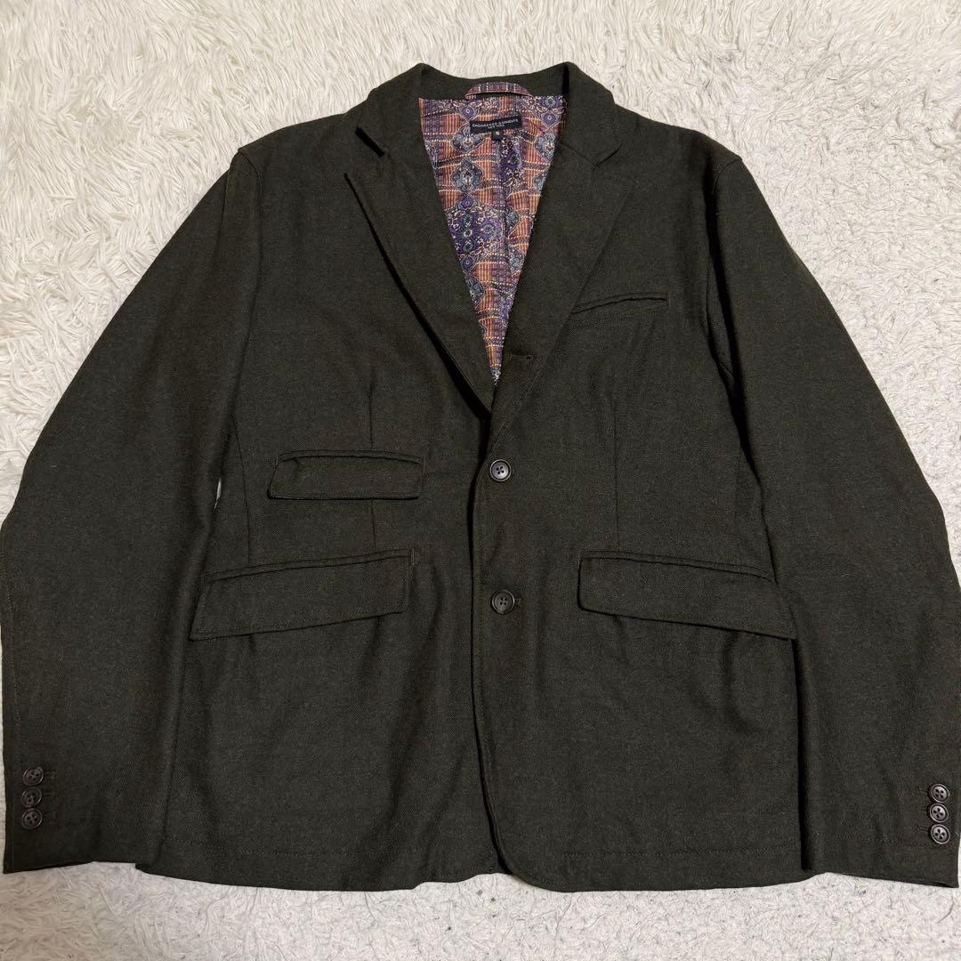 美品　エンジニアードガーメンツ　アンドーバージャケット　総柄裏地　アメリカ製
