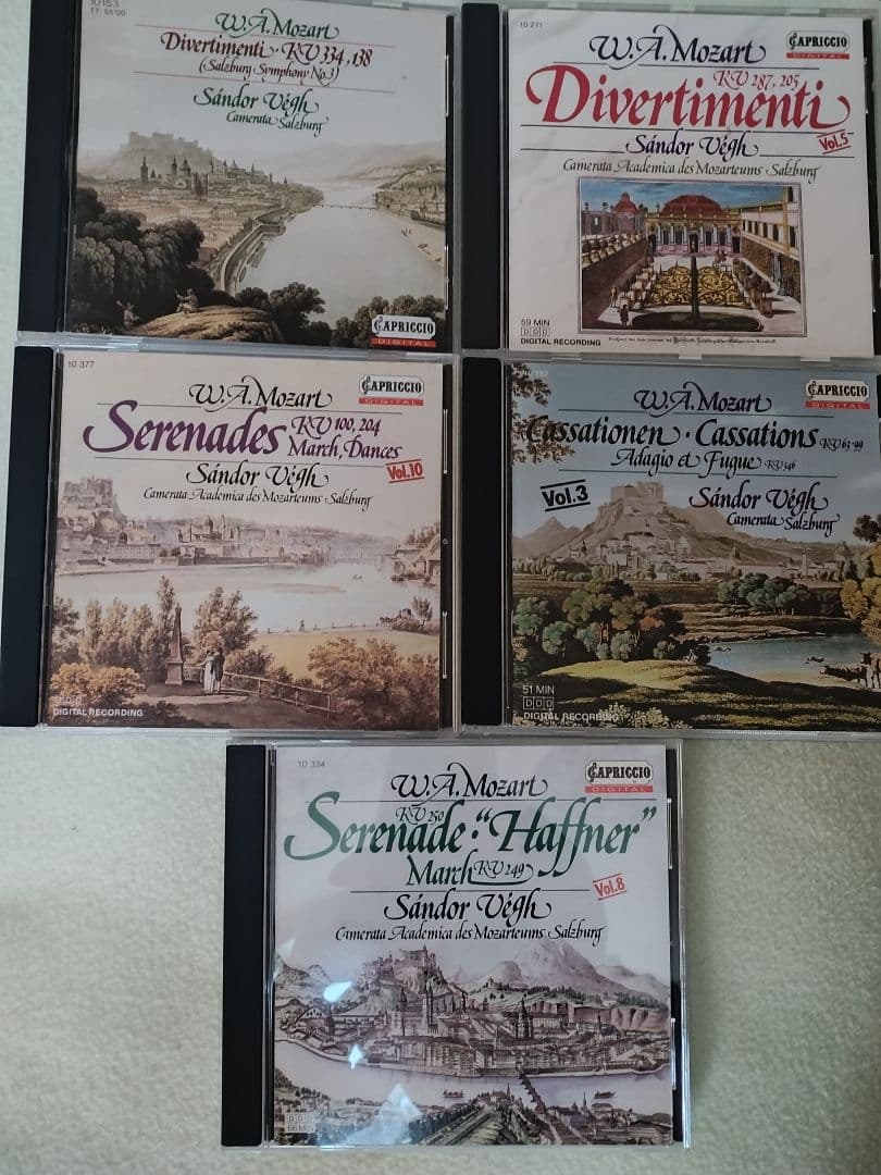Sándor Vegh Mozart 10CD セレナーデ・ディヴェルティメント