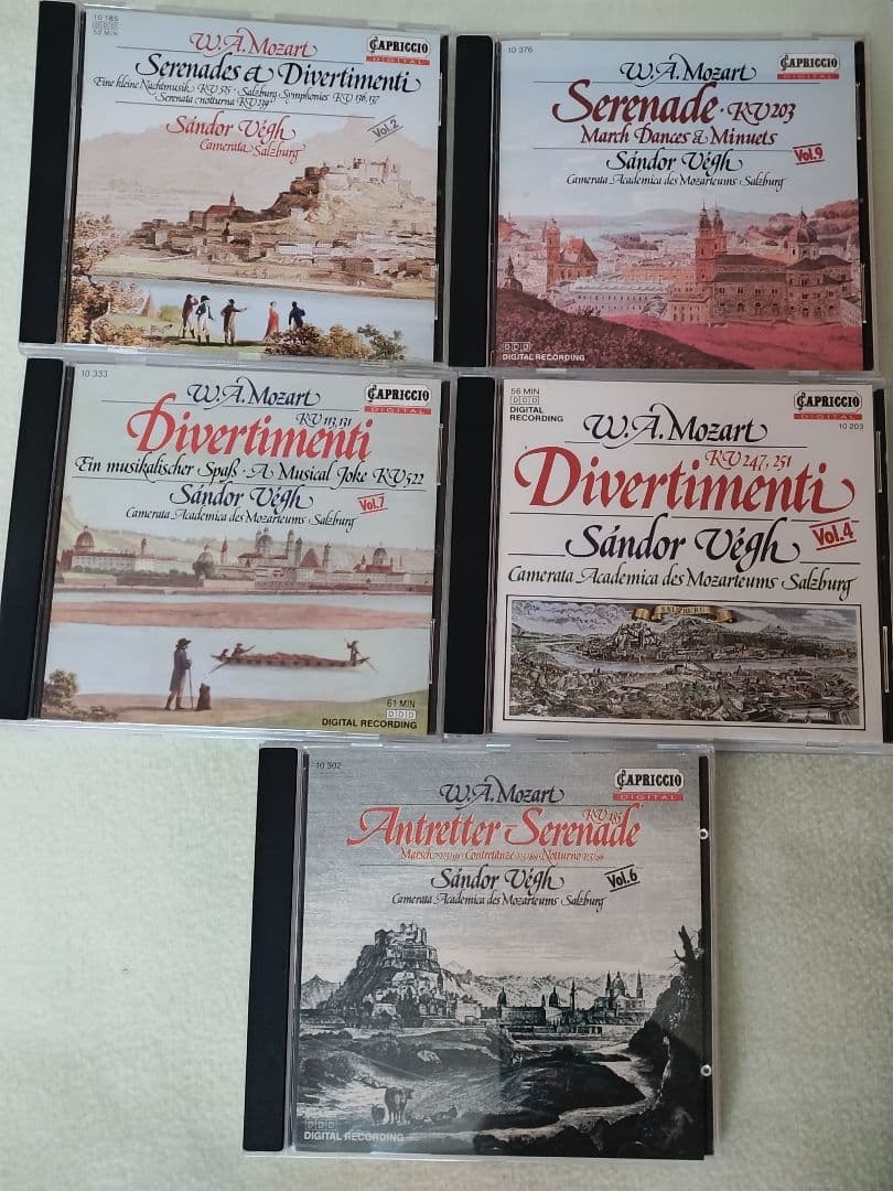 Sándor Vegh Mozart 10CD セレナーデ・ディヴェルティメント