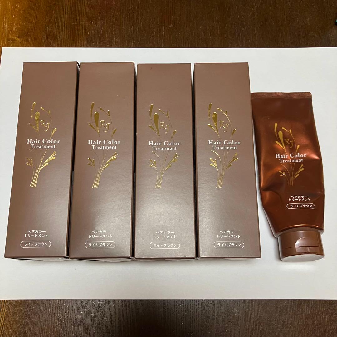 linon【未使用】山田養蜂場ヘアカラー トリートメントライトブラウン5本