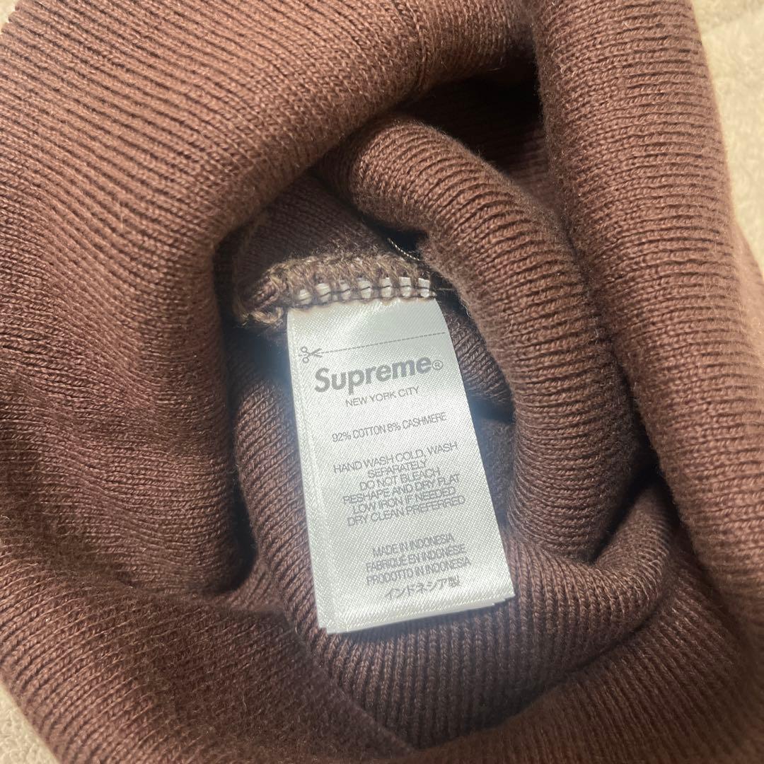 supremeビーニー茶色