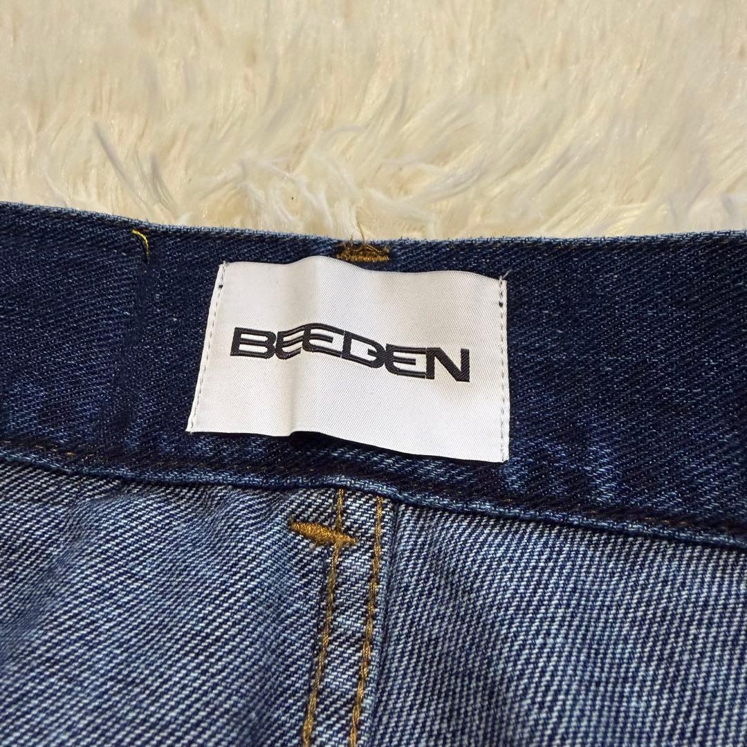 パンツ BEEDEN FACE PRINT WIDE STRAIGHT PANTS