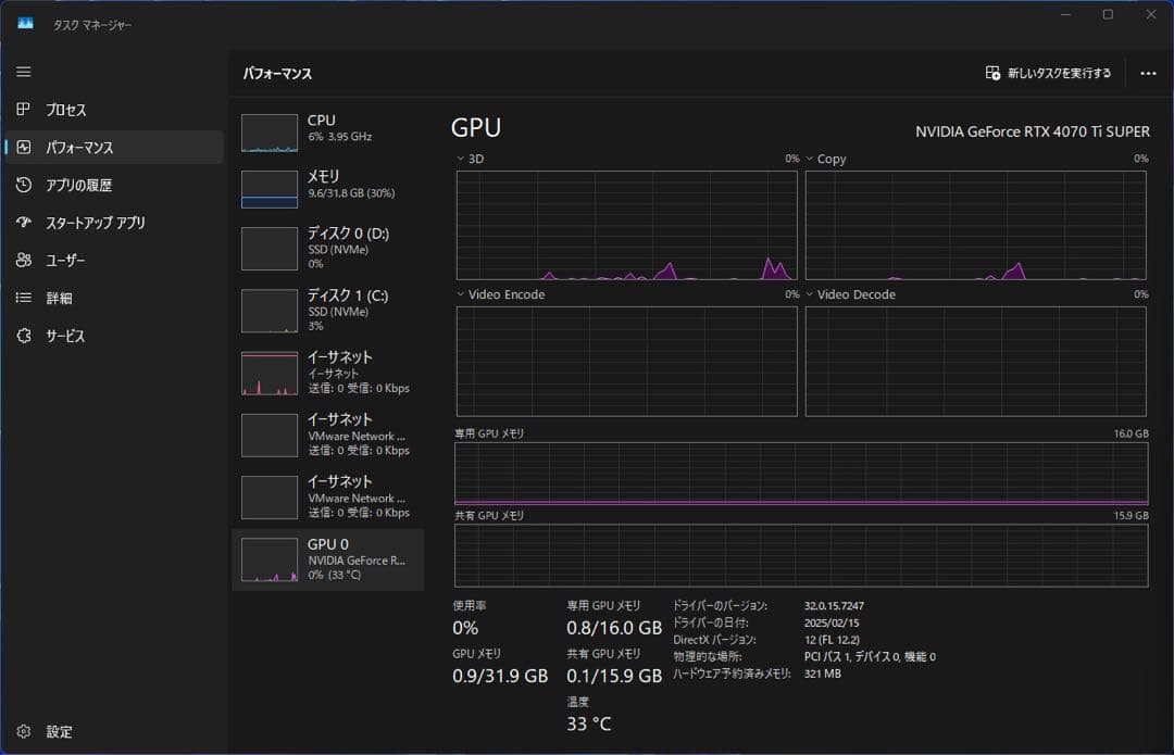 グラフィックボード・グラボ・ビデオカード PALIT GEFORCE RTX4070Ti SUPER 16GB