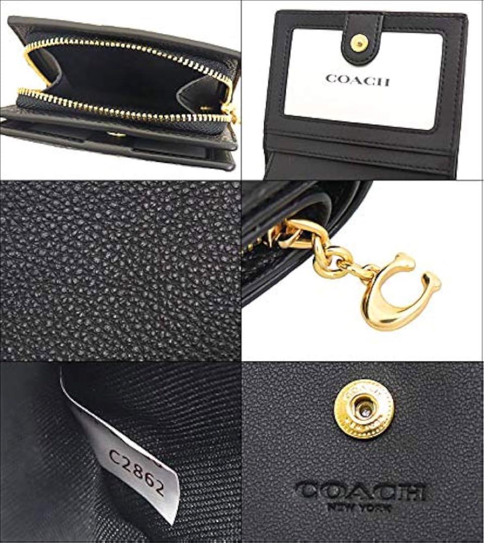 新品未使用❣️COACH コーチ折り財布 メンズ レディース 二つ折り財布 レザー
