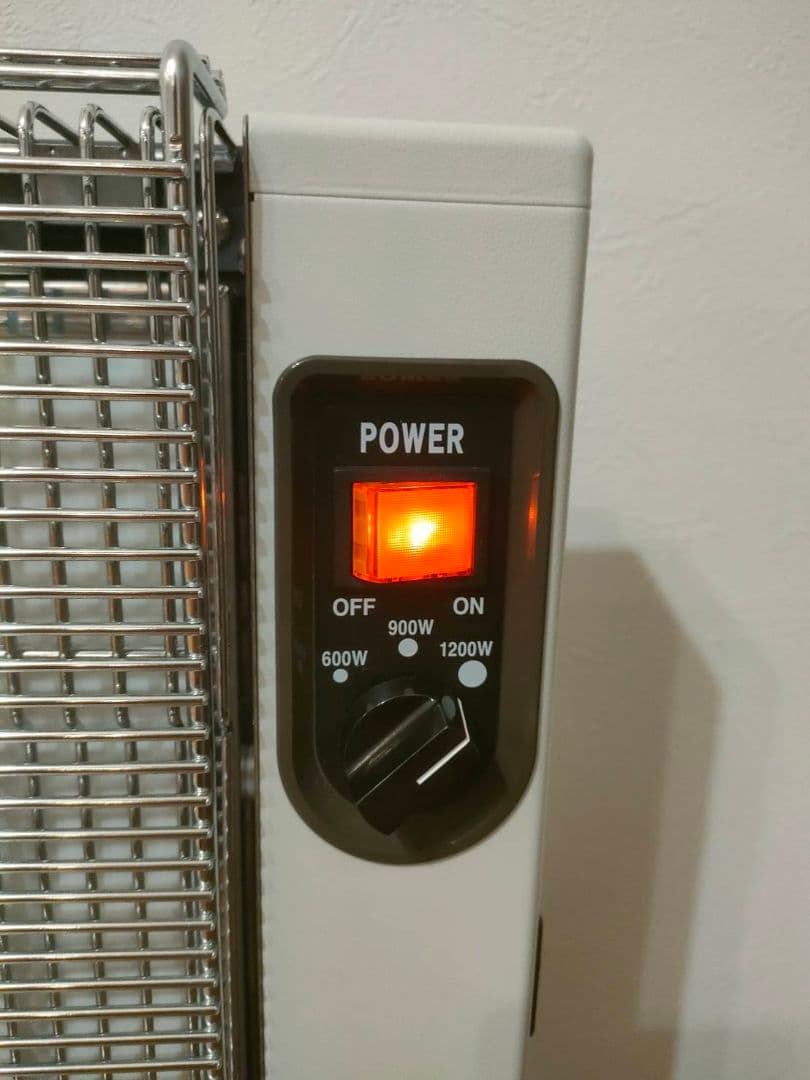 サンラメラ 1200w 電気ヒーター 取扱説明書付き