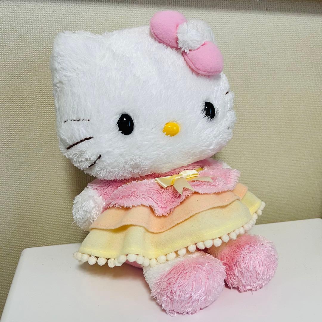 サンリオ キティちゃん ぬいぐるみ サンリオショップ レトロ ドレス ワンピース
