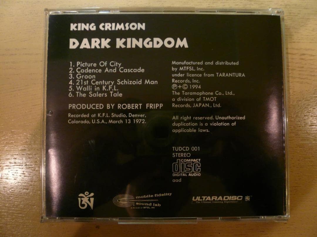 タラ盤CD★KING CRIMSON/DARK KINGDOM