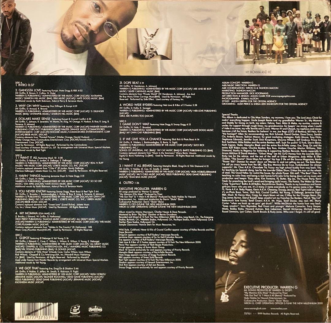 洋楽 Warren G / I Want it all G-rap hiphop LP
