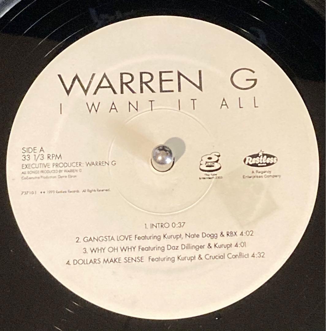洋楽 Warren G / I Want it all G-rap hiphop LP