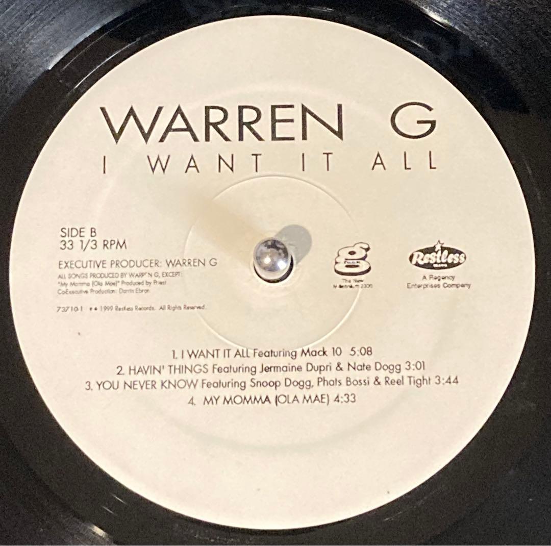 洋楽 Warren G / I Want it all G-rap hiphop LP