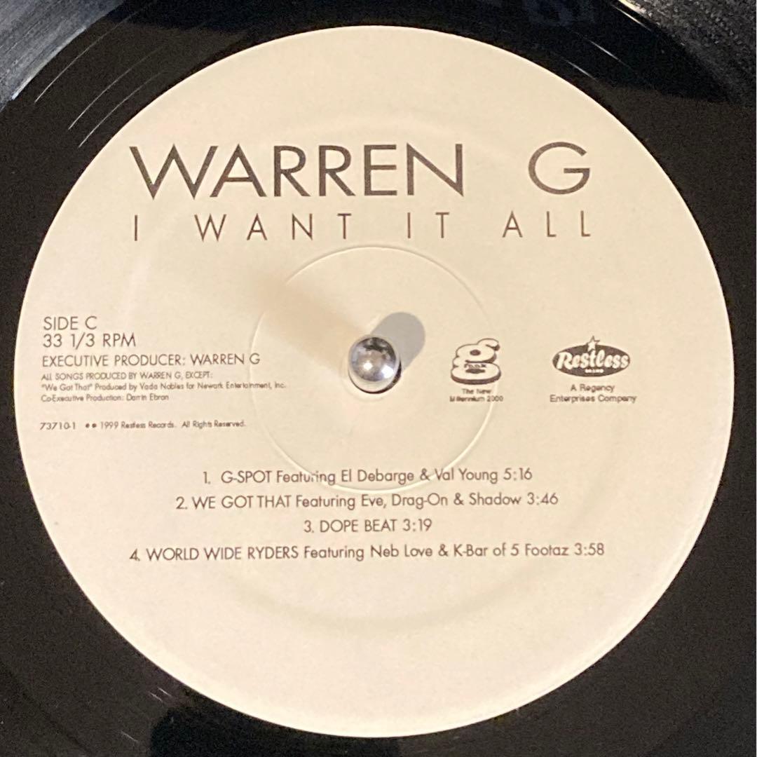 洋楽 Warren G / I Want it all G-rap hiphop LP