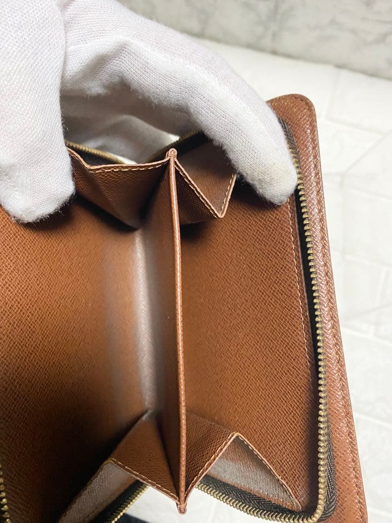 【正規品】ルイヴィトン モノグラムポルトパピエ・ジップ 二つ折り財布M61207