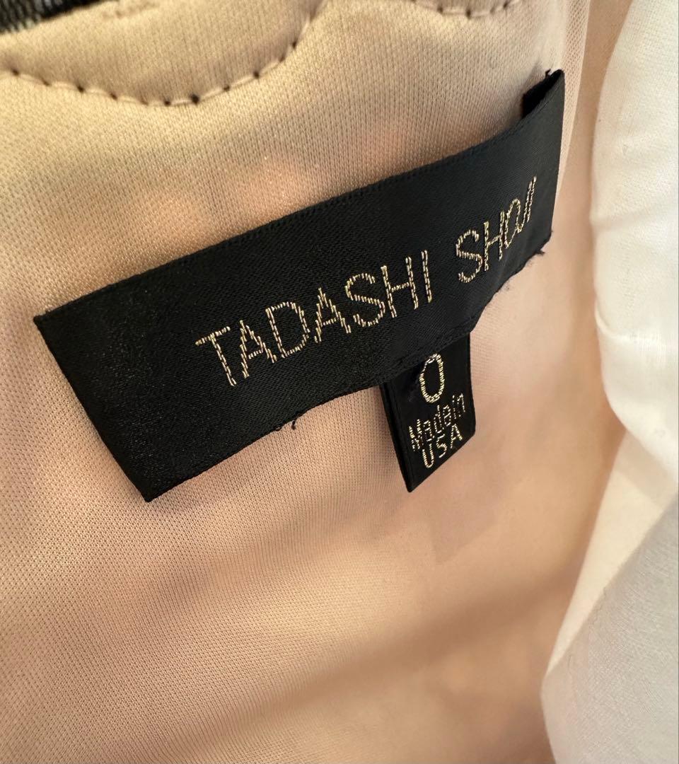 #TADASHI SHOJIノースリワンピース　チュール＆レース　0
