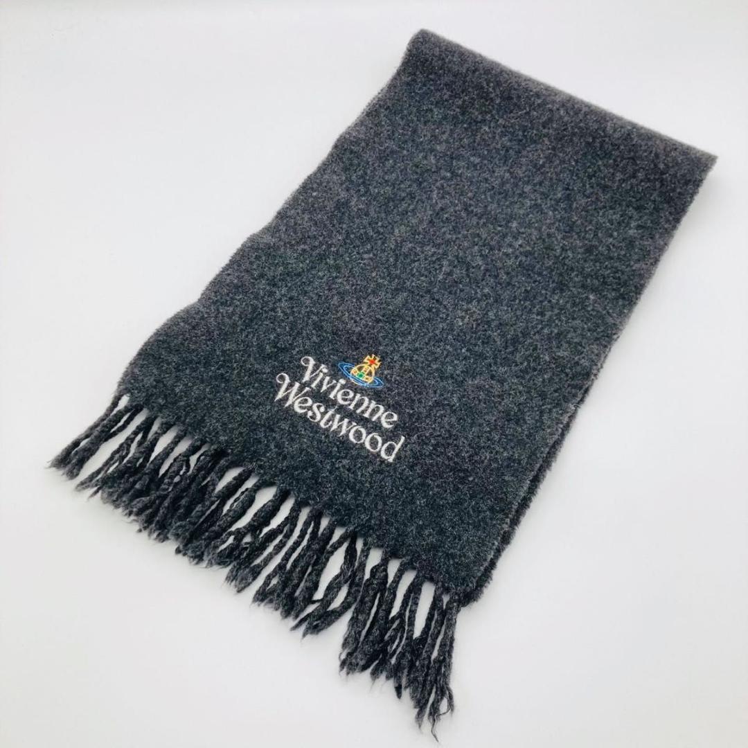 Vivienne Westwood マフラー オーブ ロゴ 刺繍 フリンジ
