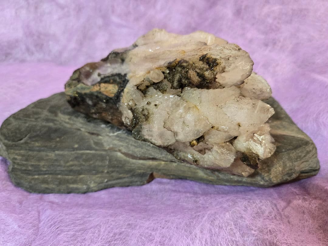 国産 水晶 クラスター 原石 標本 大きめ