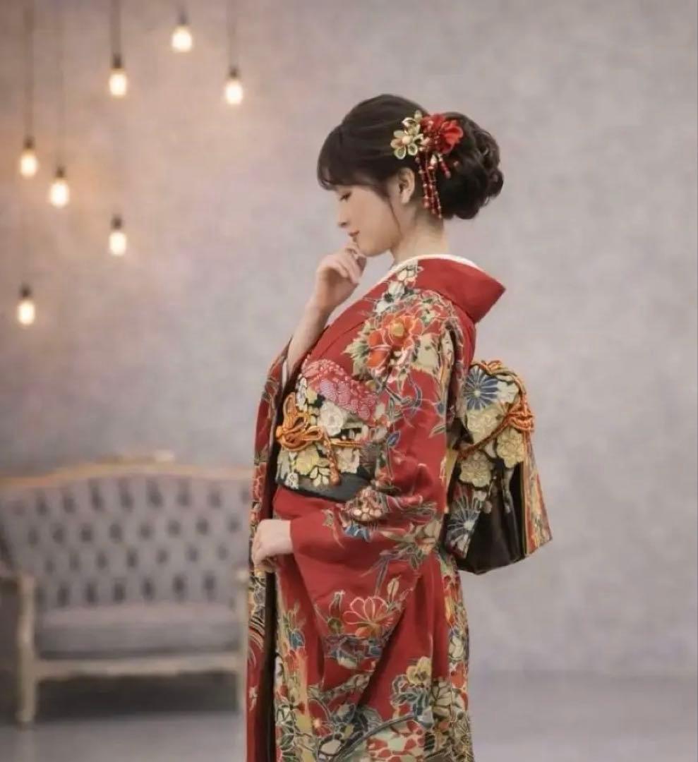 紅型　振袖　正絹