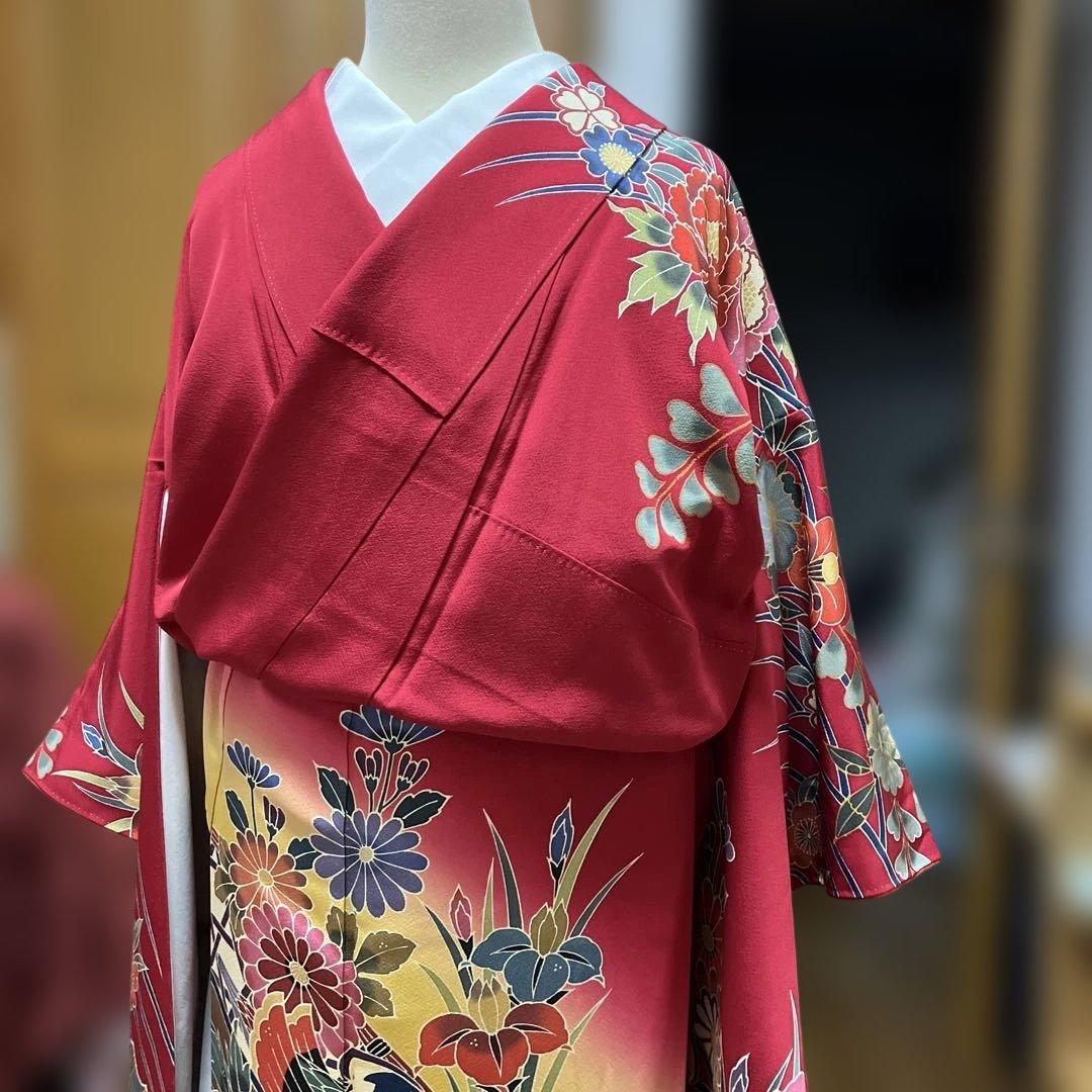 紅型　振袖　正絹