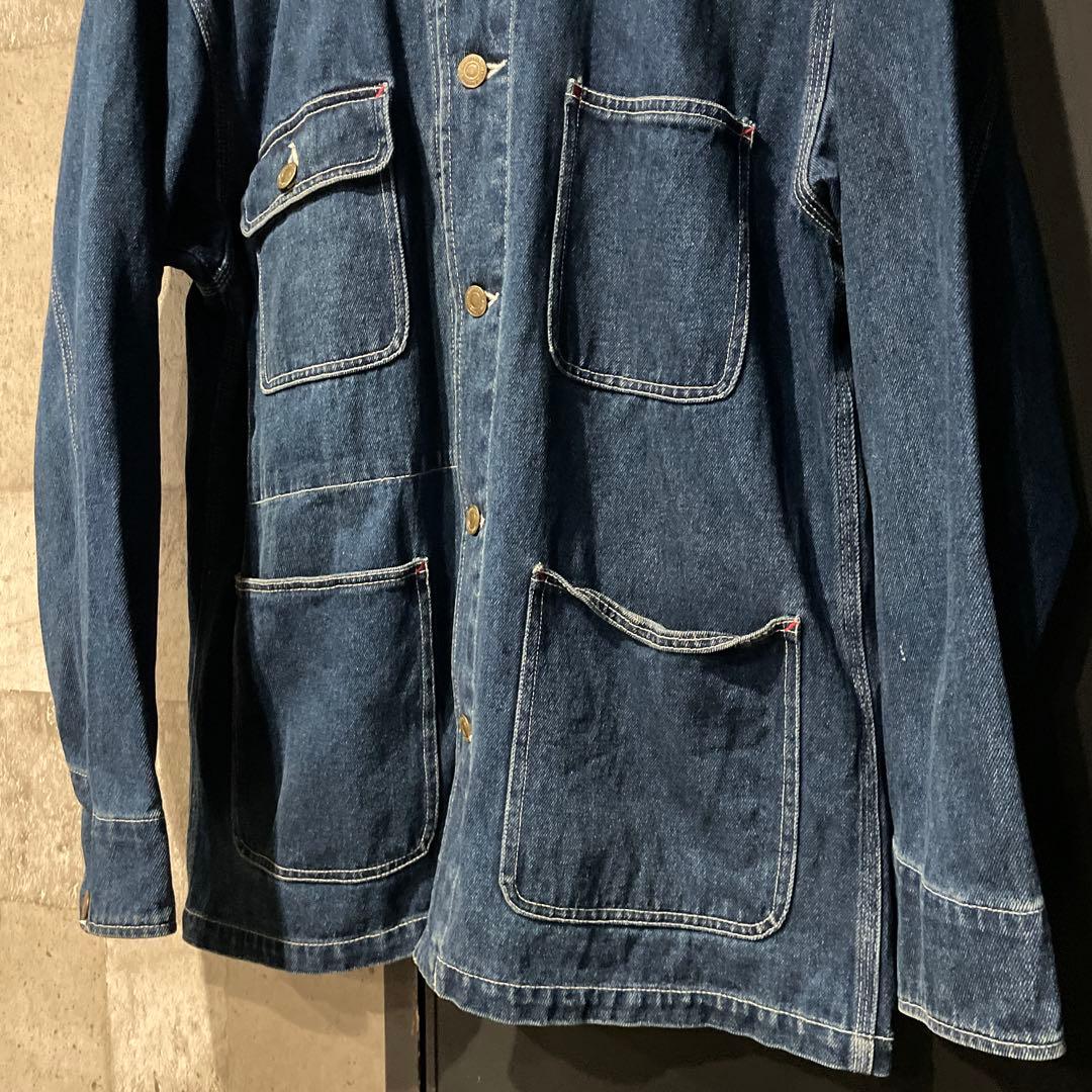 90s古着 Red Wood カバーオール M 濃紺 トリプルステッチ