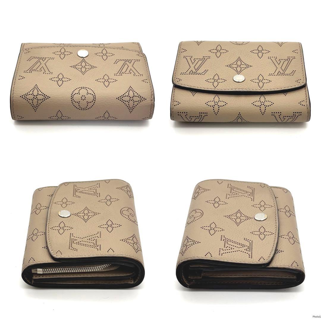 【新型IC】ルイヴィトン マヒナ イリス コンパクト 二つ折り財布 ガレ