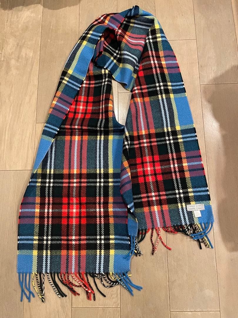 新品未使用　Joshua Ellis タータンチェックマフラー