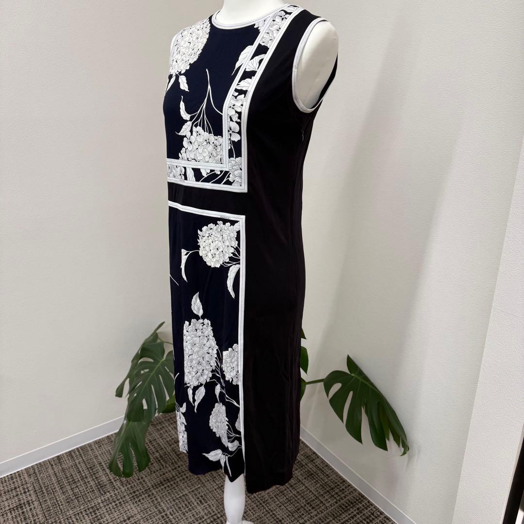 M*K様 LEONARD レオナール 膝丈ワンピース ノースリーブ 花柄 レディ
