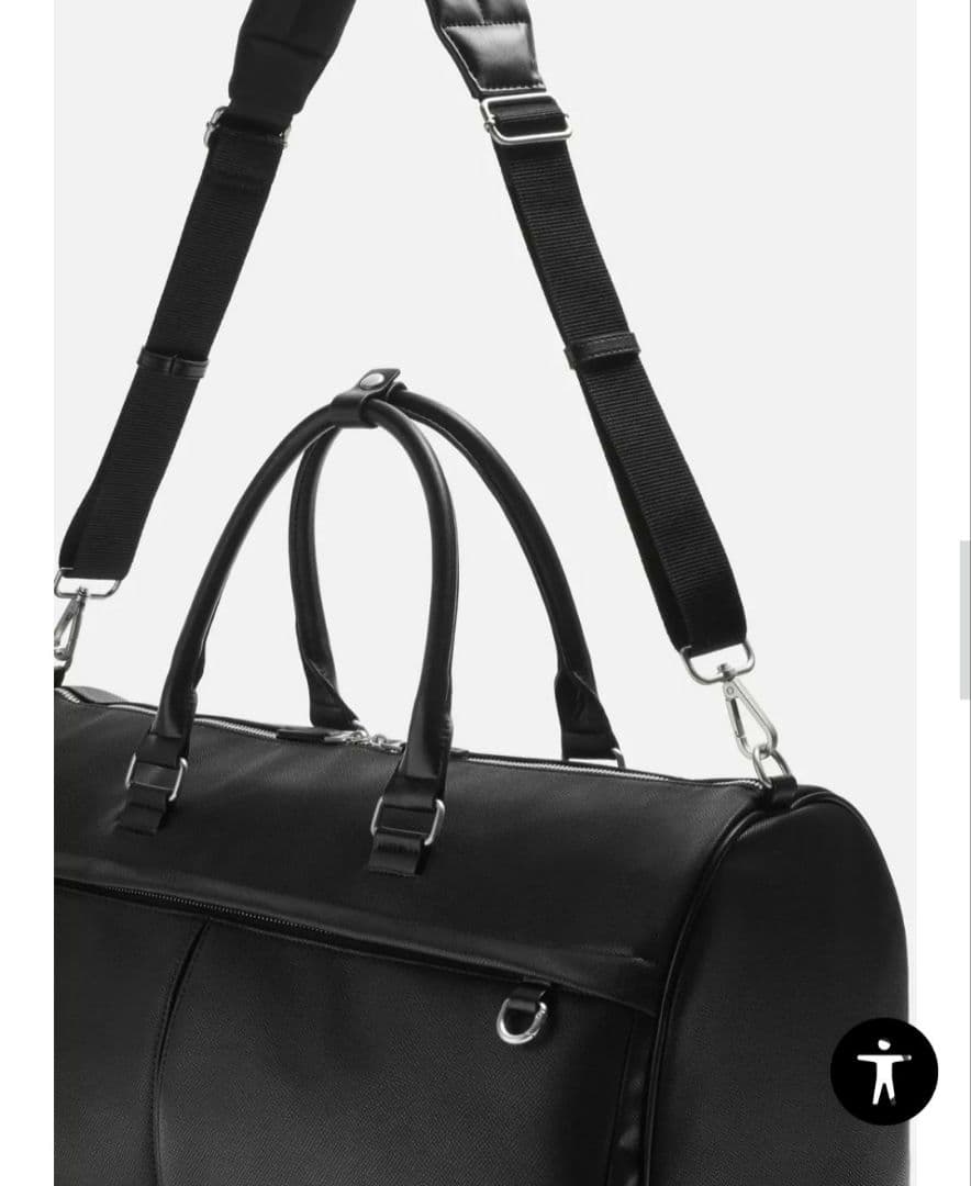 ZARA テクスチャードトラベルバッグ ボストンバッグ