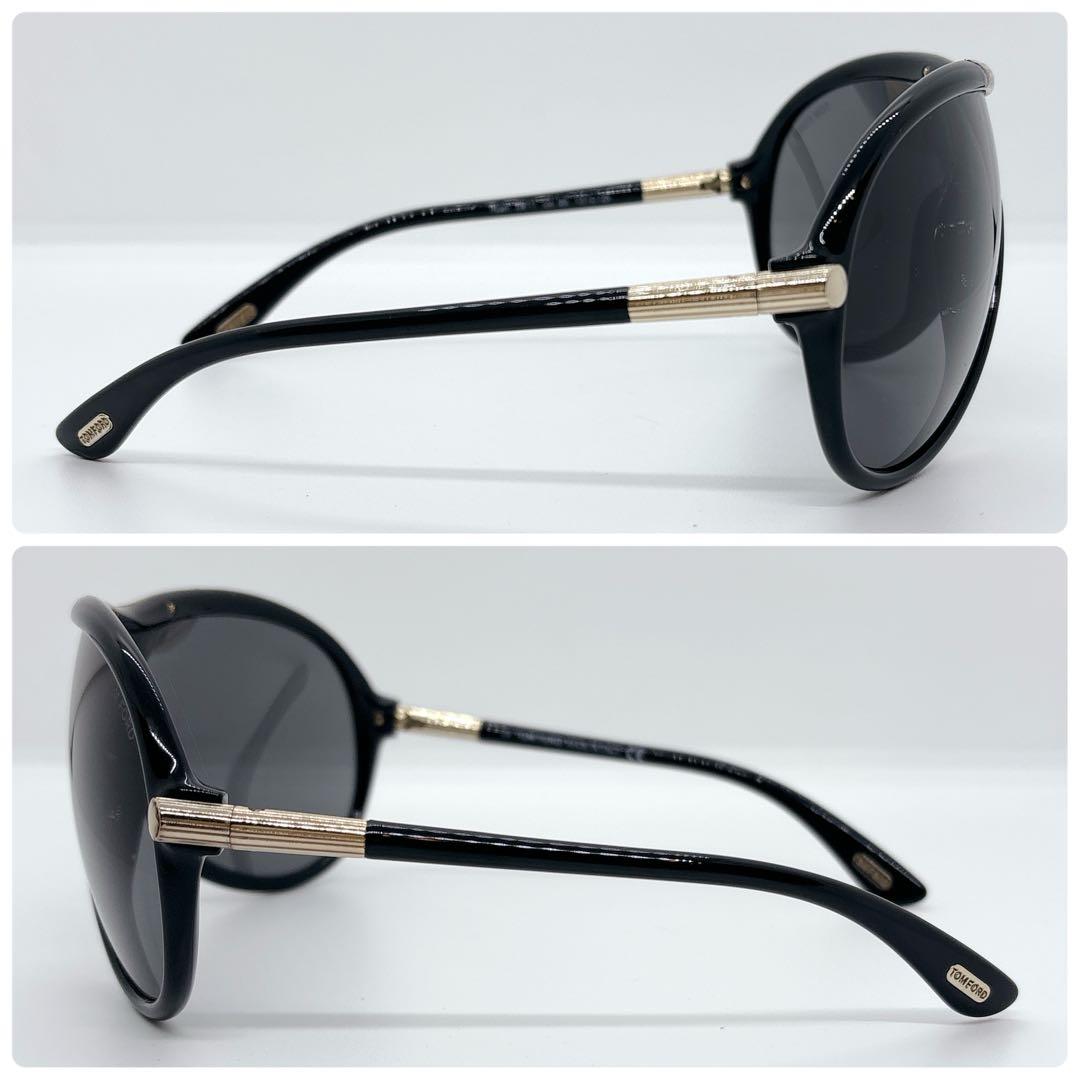 TOM FORD TF11 Ryan サングラス ブラック ゴールド Tロゴ