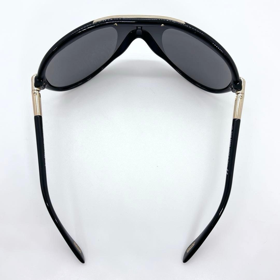 TOM FORD TF11 Ryan サングラス ブラック ゴールド Tロゴ