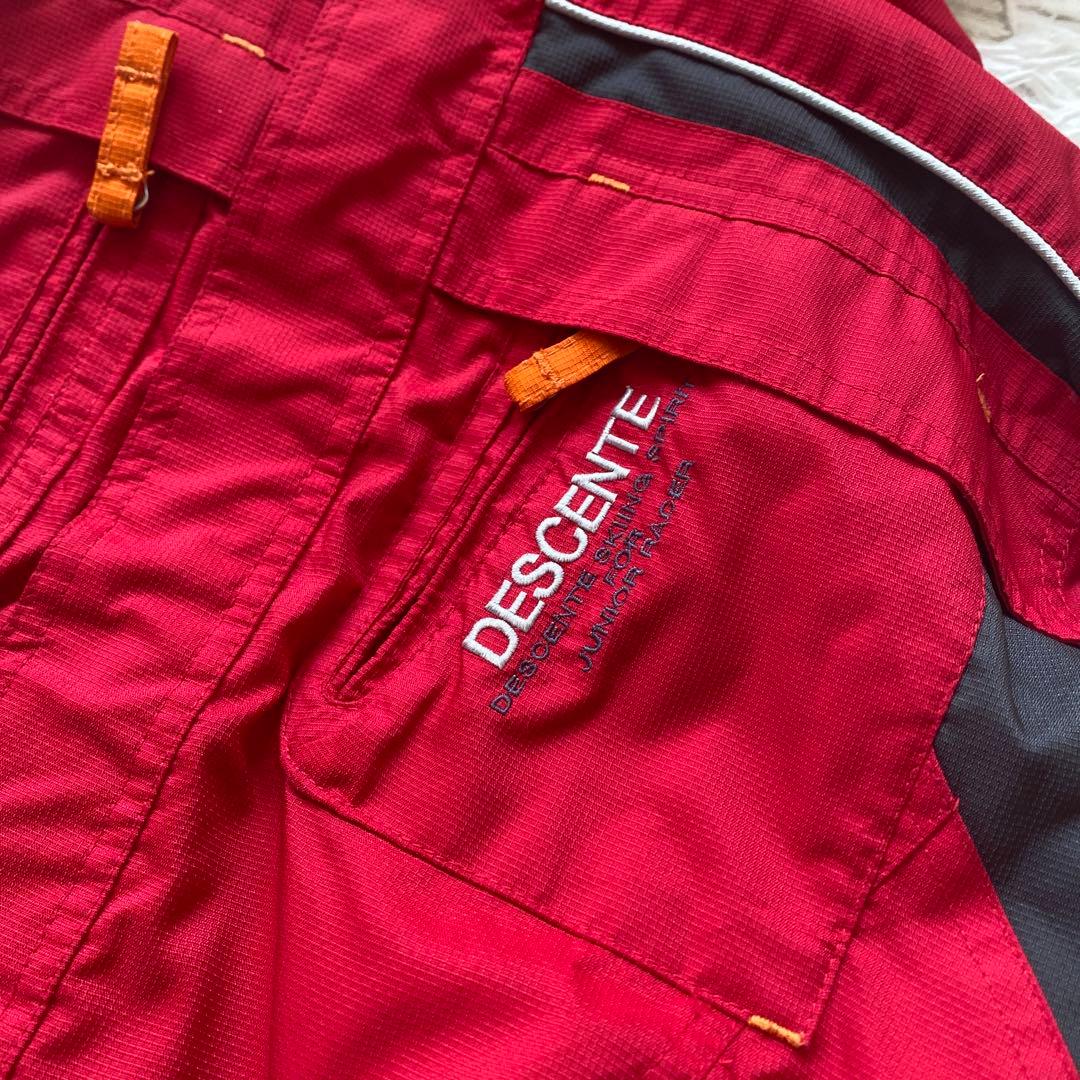 美品DESCENTE✖️新品elleseスキー．スノボウェア 赤×グレー150