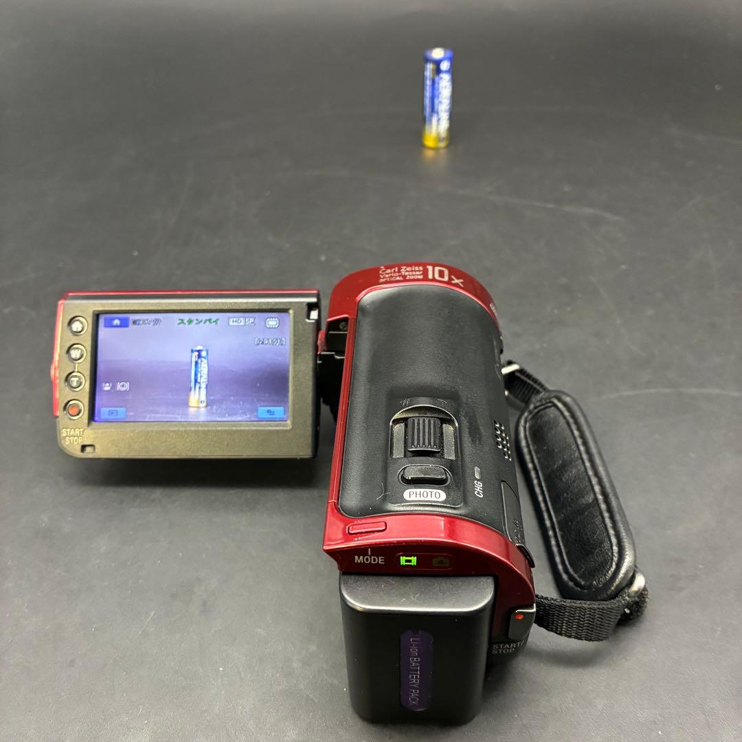 【動作確認済み】SONY HD ビデオカメラ HDR-CX120レッド