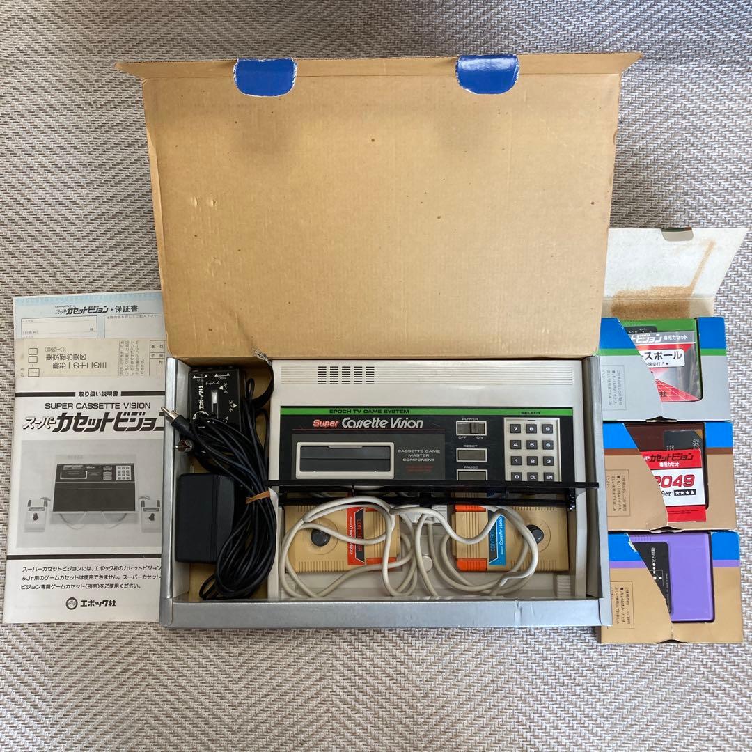 Super Cassette Vision ゲーム機 本体カセット3本エポック社