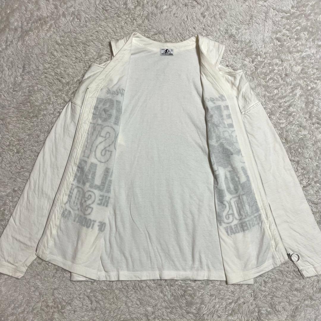 ✨美品✨ヒステリックグラマー カーディガン ジップアップ パンク風 ロング丈