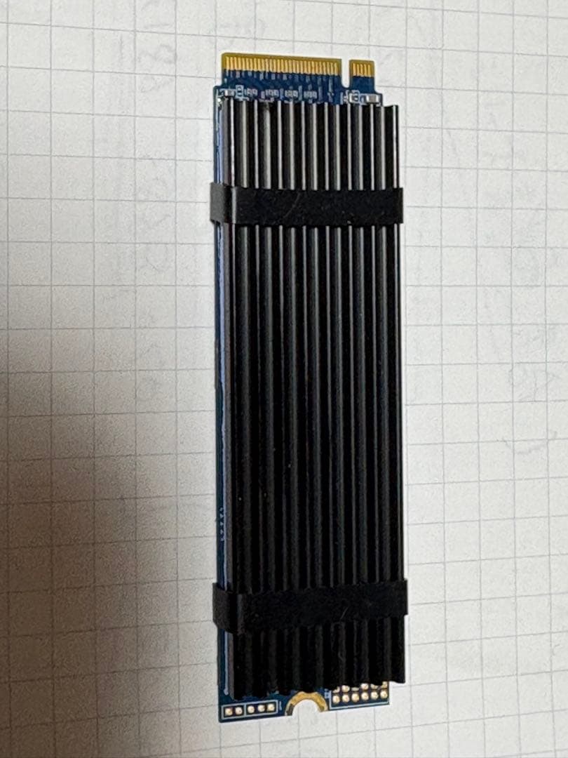 【爆速＆冷却対策済】M.2 NVMe SSD 512GB（ヒートシンク装着済み）