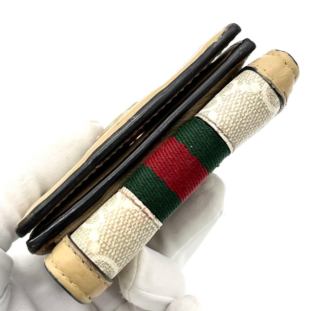 GUCCI オフィディア　三つ折り財布　マーモント　シェリーライン　グッチシマ