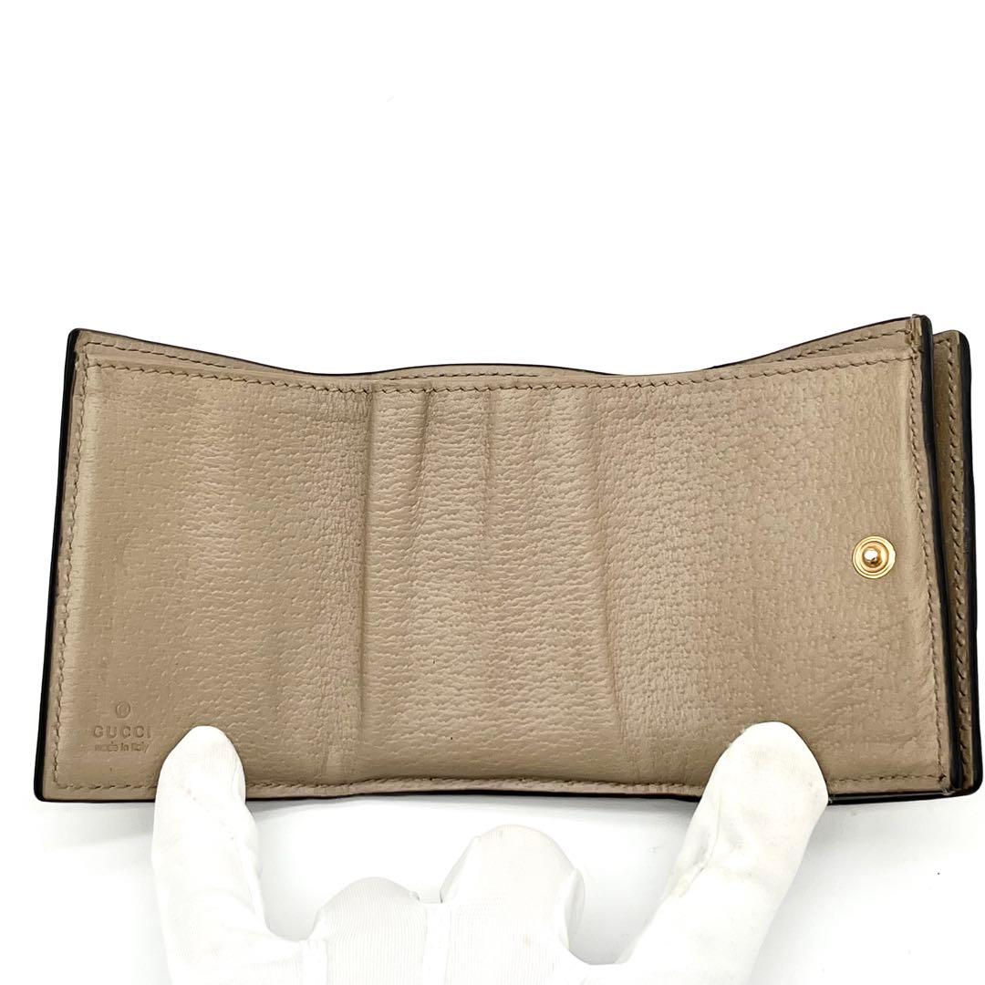 GUCCI オフィディア　三つ折り財布　マーモント　シェリーライン　グッチシマ
