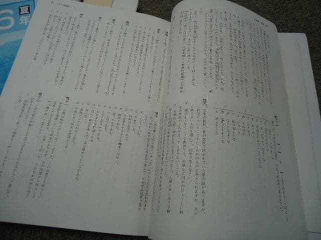 四谷大塚６年　春期/夏期講習　国算理　書き込み小　2019年度