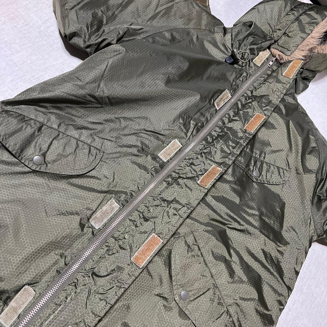 90s 00s STUSSY ナイロン　n-3b モッズコート　ハニカム
