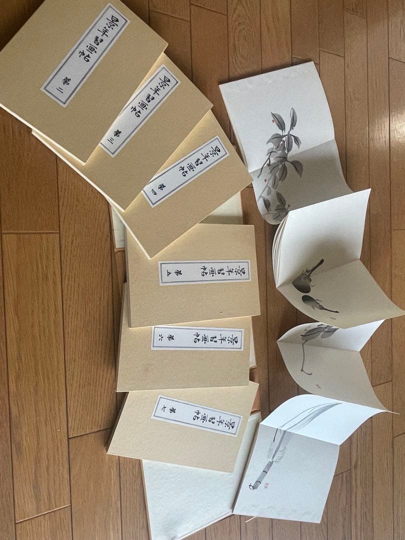 景年習画帖　木版彩色摺　今尾景年　佐藤勘次郎　芸艸堂