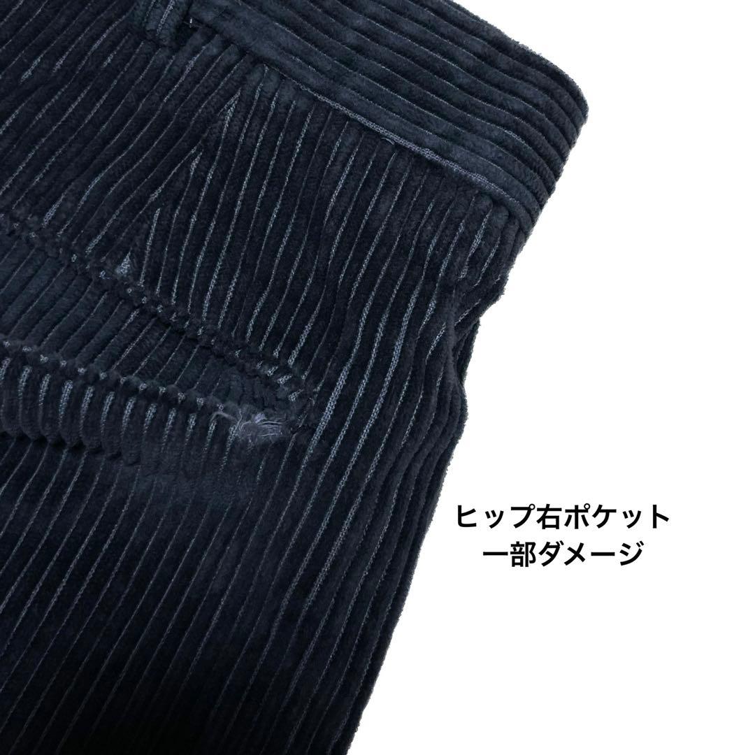 LANDS' END USA製 コーデュロイパンツ 2タック グレー 太畝