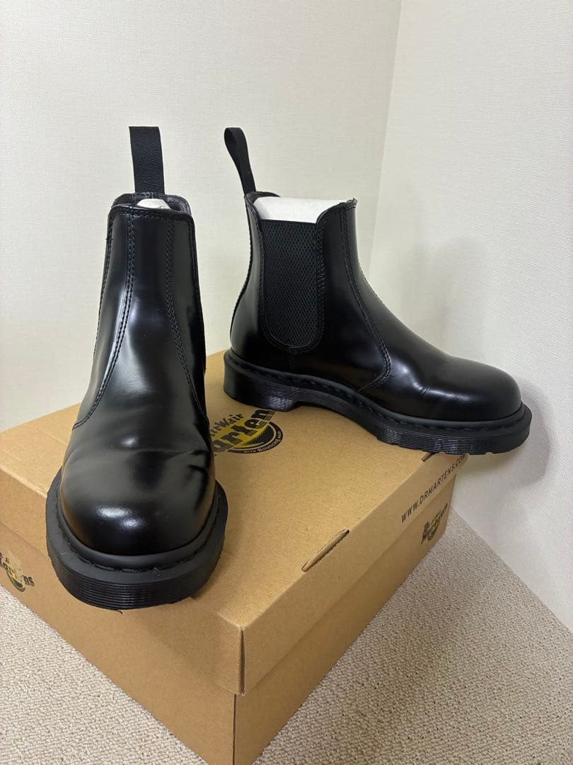 極美品 箱付 ドクターマーチン 2976 MONO チェルシーブーツ UK6 黒