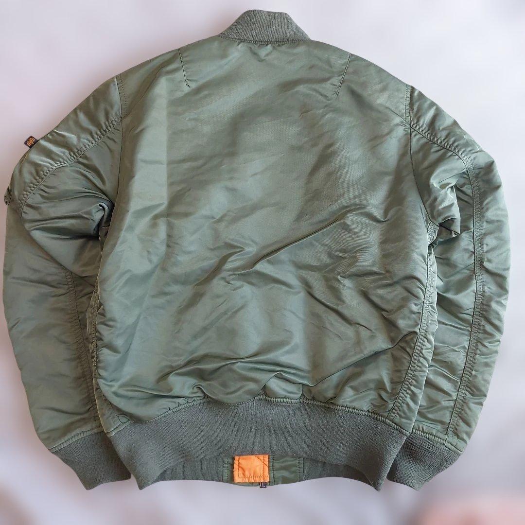 美品 現行 ALPHA INDUSTRIES MA-1 フライトジャケット M