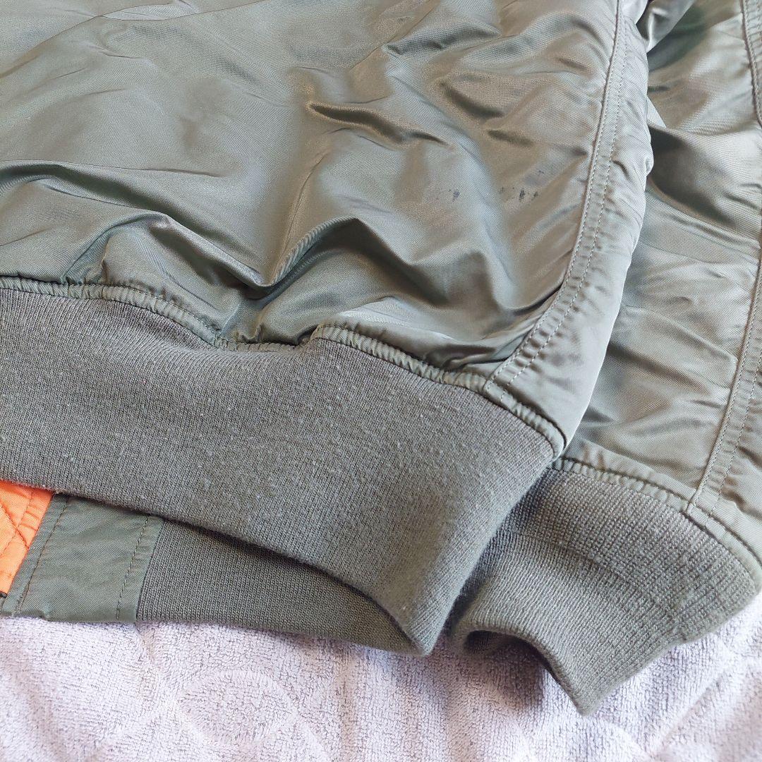 美品 現行 ALPHA INDUSTRIES MA-1 フライトジャケット M