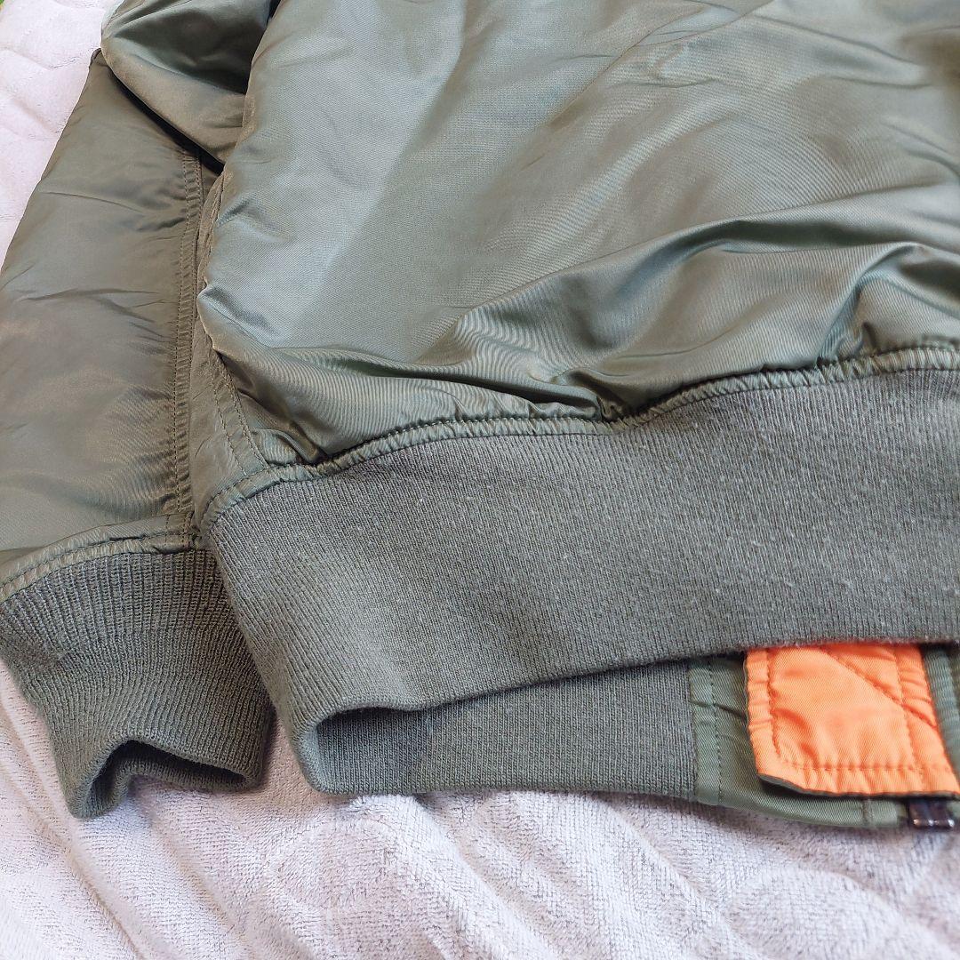 美品 現行 ALPHA INDUSTRIES MA-1 フライトジャケット M